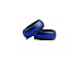 Lucky Rings 3 Pack - Striped Silicone Wedding Band - Silicone Wedding Ring - Middle Line - Blue, Grey, Red - Size 10 (10)