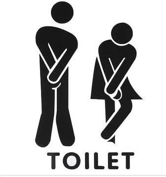 KingWinX Toilet English proverbs foreign trade wall stickers toilet paste men and women
