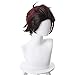 Demon Slayer Kimetsu no Yaiba Tanjiro Kamado Cosplay Wig Cosplay Costume Hair Red