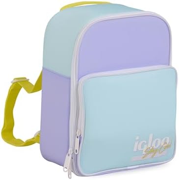 Retro Mini mochila nevera – bolsa térmica 9 L, diseño retro, mochila ligera para playa, picnic, camping y actividades outdoor – buena capacidad aislante