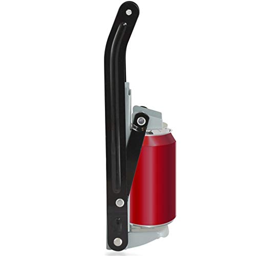 Fullfun Heavy Gauge Steel Construction with Cushion Grip Handle Wall Mounted Can Crusher 16Oz with Bottle Opener - Thumbnail 3