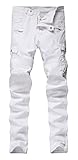Men's Biker Skinny Slim fit Stretch Denim Jeans
