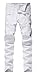 Men's Slim pencil Multi-pocket Stretch wrinkled Biker Jeans