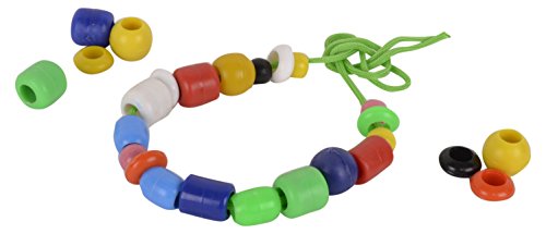 Skillofun Wooden Beads Set, Multi Color (50 Beads)