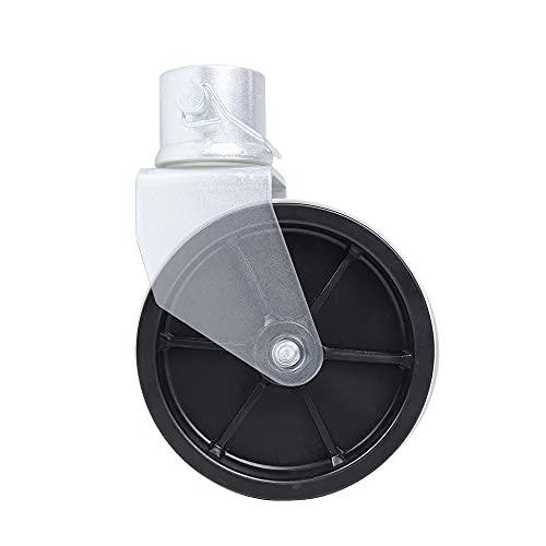 NBJINGYI 6" Trailer Swirl Jack Caster Wheel Replacement 1200lbs