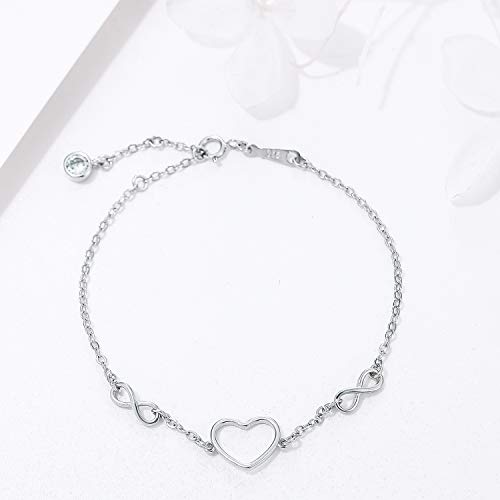Tusuzik 925 Sterling Silver Infinity 