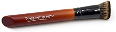 ELEGANT BEAUTY Flat Top Multi-Purpose Makeup Brush With AAA Synthetic Hairs and Beech Wooden Handle