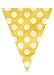 Unique Polka Dots Pennant Flag Banner, 12 Ft, Sunflower Yellow