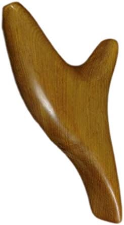 Aiming Incense Wood Healifty Trident Shaped Guasha Board Natural Wooden Scraping Plantar Massage Tool