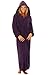 Alexander Del Rossa Womens Turkish Terry Cloth Robe, Long Cotton Hooded Bathrobe, Large-XL Purple (A0127PURXL)