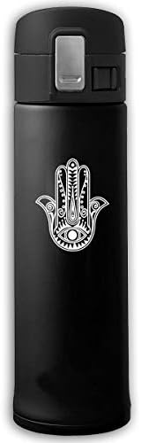 Hamsa Hand Of Fatima Unisex Stainless Steel Bounce Cover Mug Vacuum Insulated Mug Sports Drinking Bottle 500 Ml (about 16.9oz)