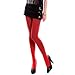 HDE Womens Solid Candy Color Opaque Microfiber Footed Tights Stockings,XS-M,Red