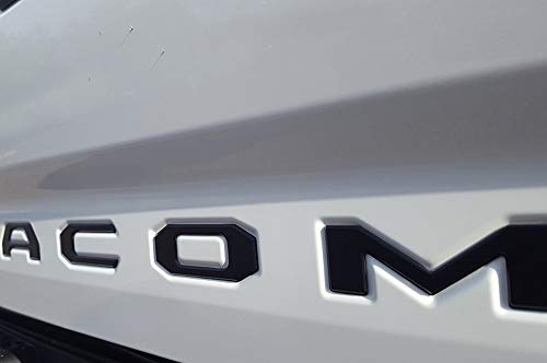 EyeCatcher Tailgate Insert Letters fits 2016-2020 Toyota Tacoma (Black Matte)