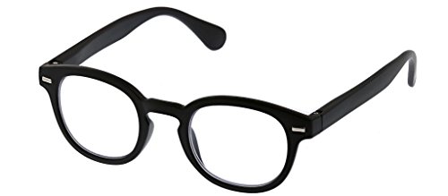 Peepers Men's Headliner 2325150 Round Reading Glasses, Black, 1.5