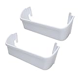 Kitchen Basics 101 2-Pack ER240323001 Electrolux Replacement Refrigerator Door Bin, White
