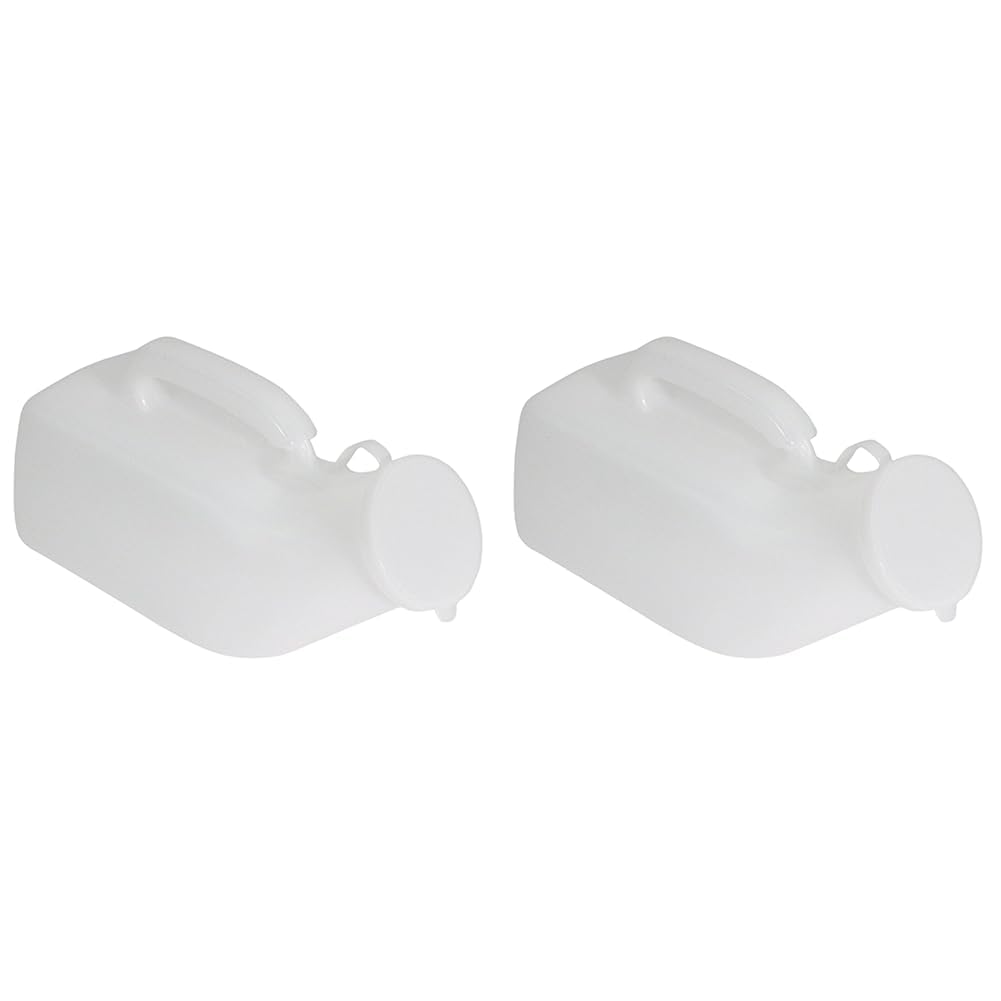 Aidapt Male Portable Urinal 1L Capacity Spill Resistant (Pack of 2)