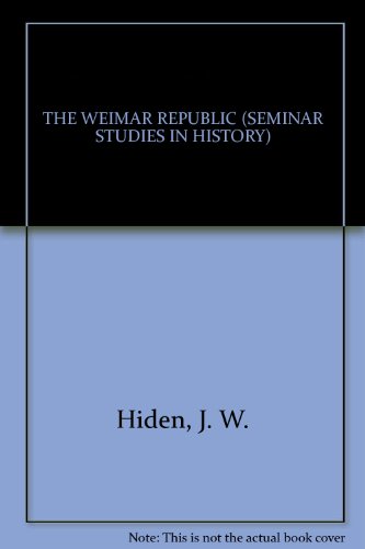 The Weimar Republic