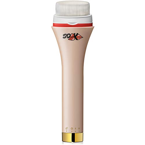 Facial Cleansing Sonic Brush by Super-Duper Kiss - 3 in 1 Kit - Exfoliating Silicone Brush Head for Deep Pore Cleansing - Sponge Brush Head for Light Makeup Removal - Sensitive Brush Head for Eye Area