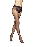 No Nonsense Women's  Seamless Sheer Pantyhose,  Midnight Black,  Medium