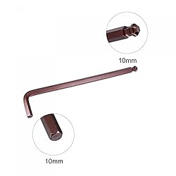 uxcell 10mm Ball End Hex Key Wrench, L Shaped Long