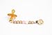 Madeline's Box Pacifier Clip, Beaded, Hand-made in USA (Vintage Pink Hexagon)