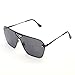 GAMT Fashion Mirrored TV Style Sunglasses Metal Frame Black