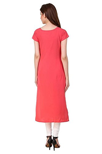 new ethnic 4 you woman's digital printed crepe straight cut kurti_eva005