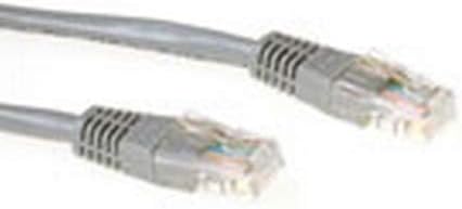 ACT CAT6 U/UTP GREY 1.00M, gray, 1 m