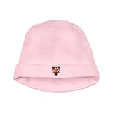 Royal Lion Baby Hat Fear No Evil Flaming Skull - Petal Pink
