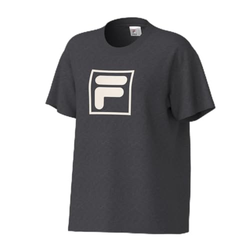 Camiseta Feminina Fila Comfort F-Box Graphic, Preto Mescla, P