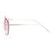SA106 Retro Vintage Rimless Color Oceanic Lens Aviator Sunglasses Pink