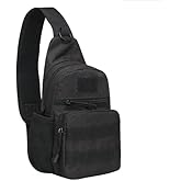 LEEMASING Men Backpack Molle Tactical Sling Chest Bag Assault Pack Messenger Shoulder Bag For Outdoor Casual Hiking Camping