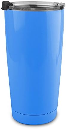 GULUBLOG Tumbler Vacuum Insulated Double Walled Stainless Steel Travel Mug Sweat Free Coffee Cup (20oz/Blue)