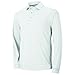 Adidas Mens ClimaLite Tour Pique Long Sleeve Polo Shirt - WHITE/BLACK - XX-Large