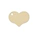 Craftparts Direct Wooden Heart Gift Tag Cutouts – 2-5/16 Inch Birch Plywood with Pre-Drilled Hole for DIY Crafts, Wedding Favors, and Decorations | 100 Pack