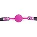 HOT TIME Soft Silicone Breathable Ball Gag with Adjustable Restraints Straps for Beginner and Couples Fits for Sex Adult Toys and Cosplay Games
