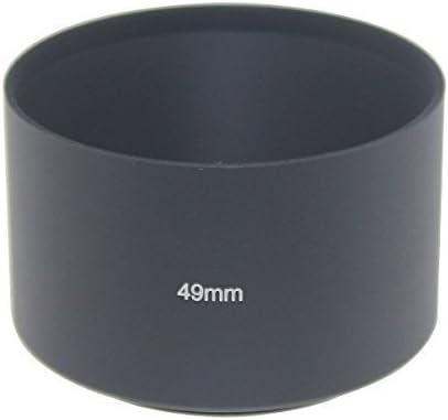 Leadasy Telephoto Lens Hood 49mm Metal Screw for Camera Tele Lens