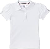 French Toast School Uniform Girls Puff-Sleeve Polo Shirt