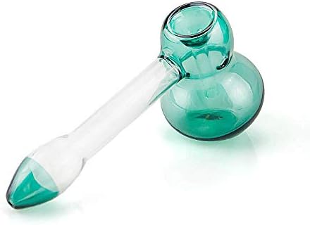 SHCY Newest Large Size Portable-Pipe, 5.9 Inch Handmade Art Collection Unbreakable Glass Tube for Man Women Gift(Light Green)