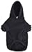 EXPAWLORER Dog Hoodie Sweater - Bad to The Bone Dog Sweatshirt Skeleton Costume, Warm Fleece Lined Pet Clothes with Leash Hole, Fall Winter Cozy Soft Pet Outfit Coat for Small Dogs Cat Puppy, S