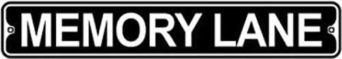 Memory Lane 3'' x 18'' Metal Sign and Reproduction Advertising Signs