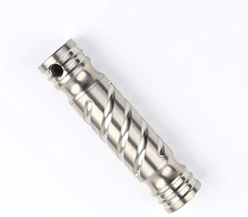 FIRMMTL Small Pill Holder - Carry Your Daily/Emergency Medicine in This Exquisite Titanium Keychain Pill Fob Case(Silver)