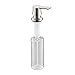 APPASO 17-Ounce Kitchen Dish Soap Dispenser Brushed Nickel- Large Capacity- 480ml Bottle Built in Hand Sink Pump,Sink Soap Dispensers Replacement-3.15 Inch Threaded Tube