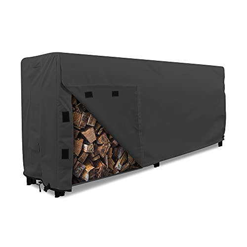 KHOMO GEAR Firewood Rack Cover 8 foot Heavy Duty Black Pricepulse