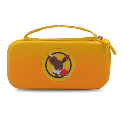 Pokemon Carrying Case for Nintendo Switch Lite/Mini with 10 Nintendo Switch Games Capacity | Protective Hard Shell Accessories Travel Pouch | Pikachu Yellow