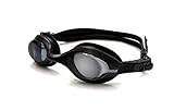 Splaqua Prescription Corrective Optical Swim Goggles - Anti-Fog UV Protection - Best Quality, Stylish, Durable, Goggles Black Tinted 350