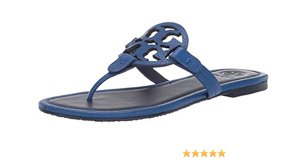 blue tory burch flip flops