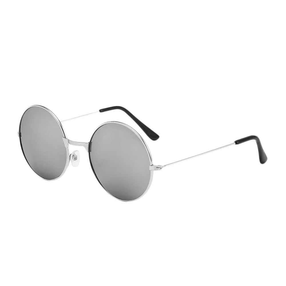Photo 1 of Taro Sakamoto Cosplay Eyeglasses Round Glasses Silver Frame Grey Lens Costume Props Accessory Adult Unisex for Party Halloween Christmas