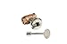 Hearth Products Controls HPC Fire 3/4-Inch Straight Gas Fire Pit Shut Off Valve Kit (MSCB-HC), Polished Chrome Flange and Key