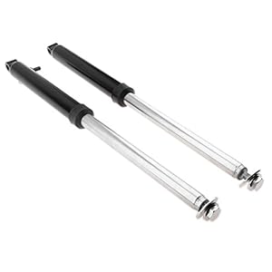 H HILABEE 2X motorfiets vork voorvork vorkbescherming vervanging voor Yamaha PW50 PW 50, zwart